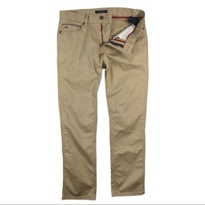 MJ229 Mens TOMMY HILFIGER Designer Stretch Straight Fit Pants 32x30